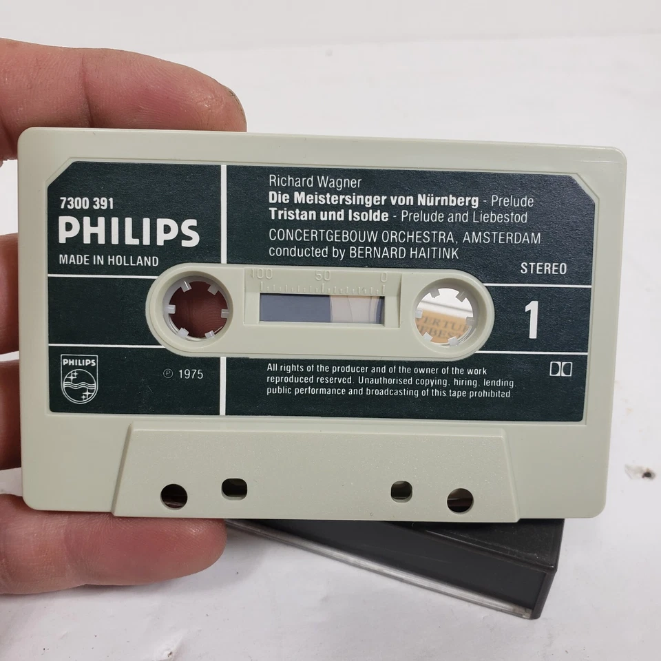 Wagner Preludes Concertgebouw Orchestra Amsterdam/Bernard Haitink Cassette Tape  - Image 4 of 4