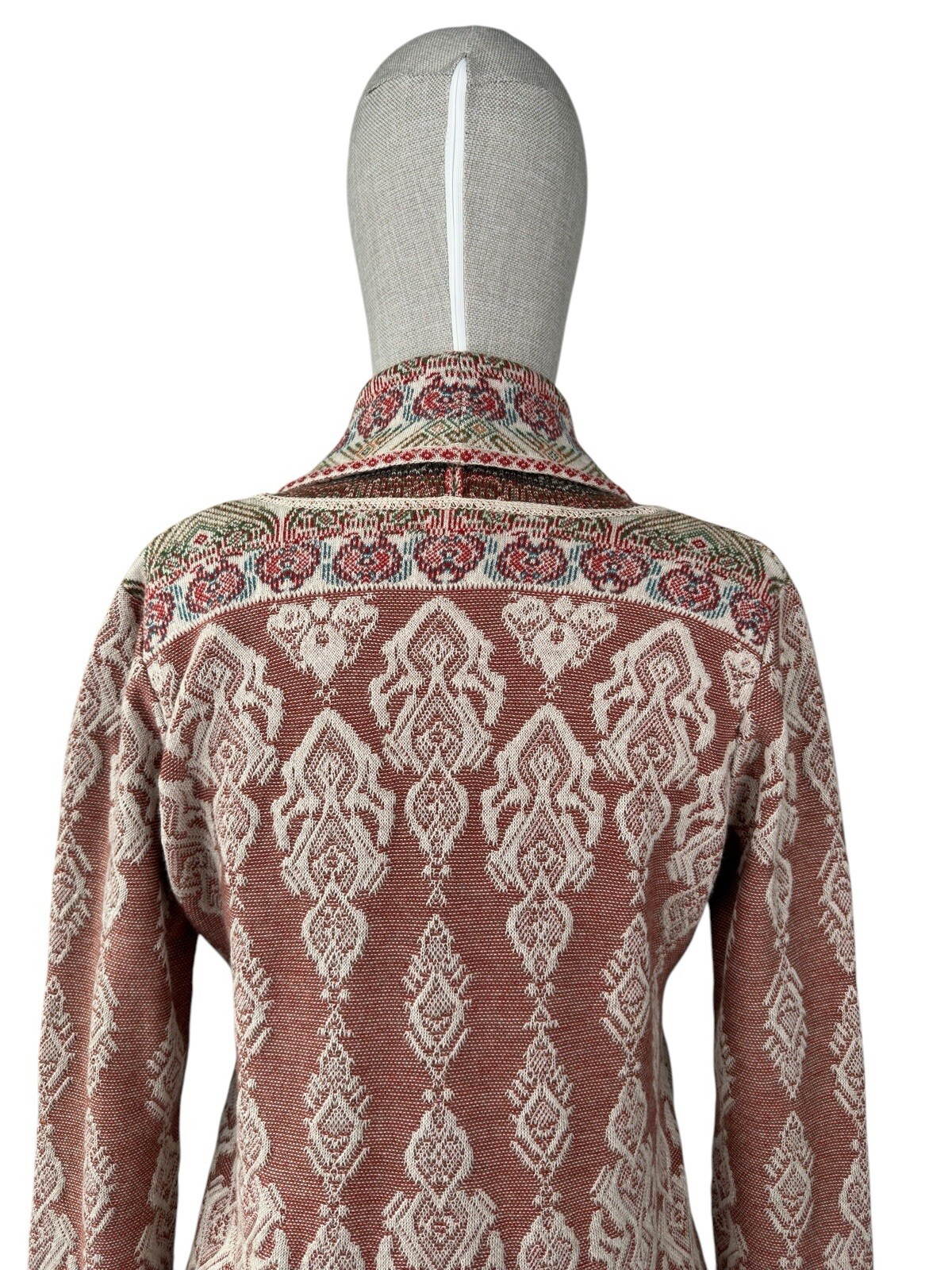 IVKO Wool Geometric Pattern Collared Jacket - image 8