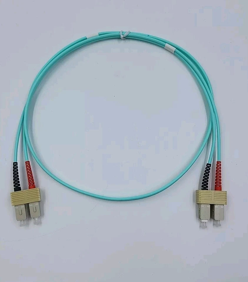 10 X Corning 1M SC to SC UPC Duplex 10G OM3 Multimode Fiber Optic Patch Cable - Image 3 of 4