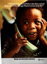 Bell System Reach out and touch someone Original Vintage Print Ad