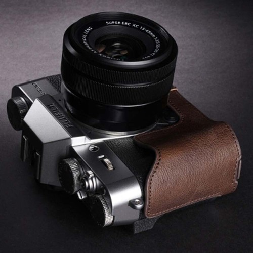 Handmade Leather Camera Half Cover Protection Case Base For Fujifilm X-T30 ii - Picture 5 of 19