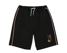 Psycho Bunny Kids' Leo Hydrochromic Black Swim Trunks B0W336S1PO-BLK