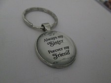 ALWAYS MY SISTER, FOREVER MY FRIEND KEYCHAIN