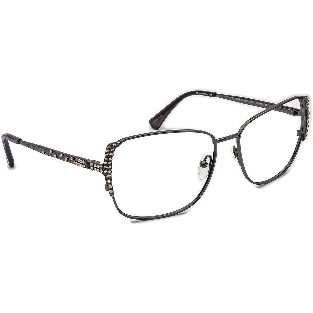 Jimmy Crystal New York JCS815 Swarovski Crystal Gunmetal Sunglasses Frames Only Jimmy Crystal Women main image 2