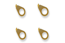 4 Kluson Gold Plated Knob Pointers Washer Blunt Point USA made fits Gibson KNP-G