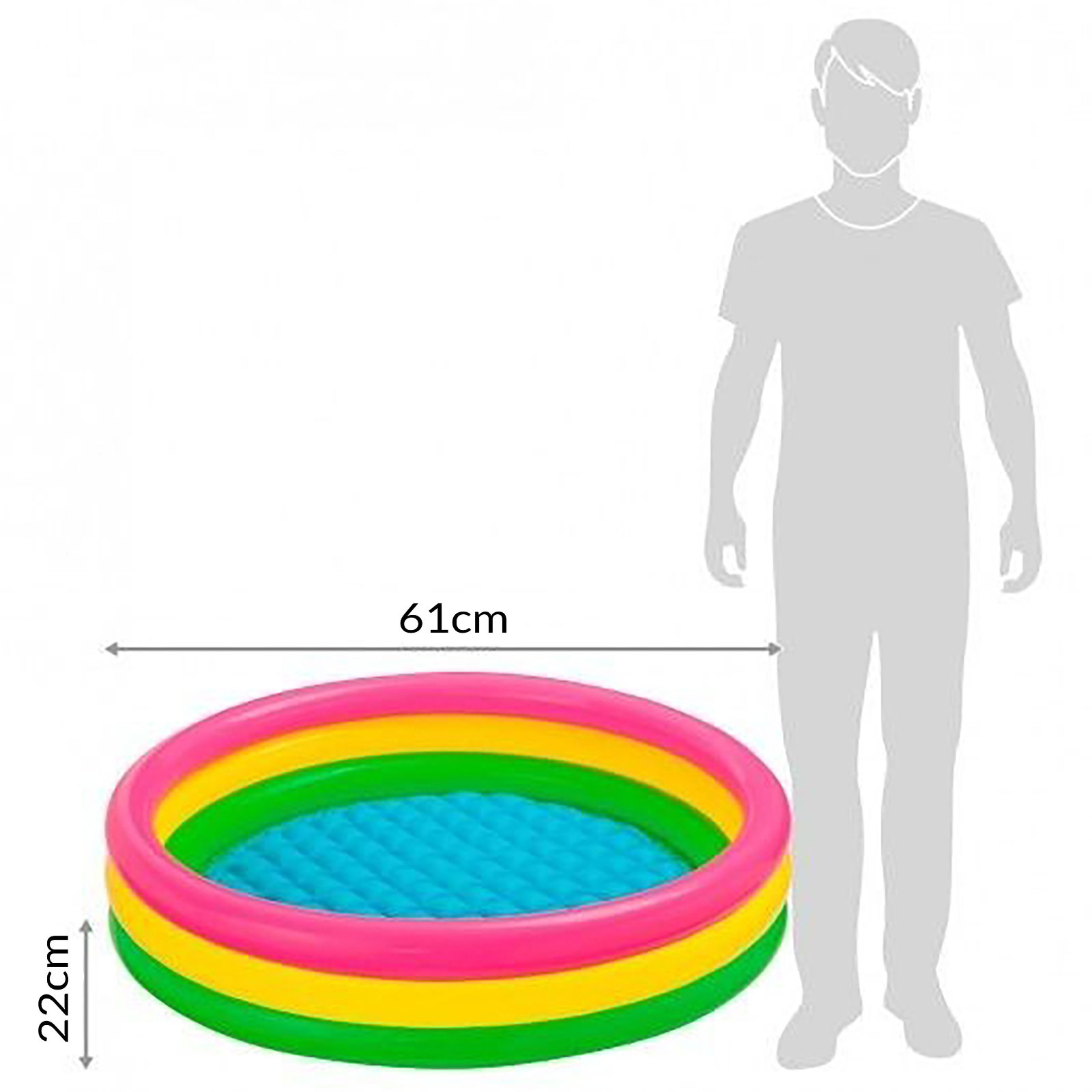 PISCINA REDONDA HINCHABLE INFLABLE BEBES INTEX 61x22 86x25 147x33cm PILETA POOLS