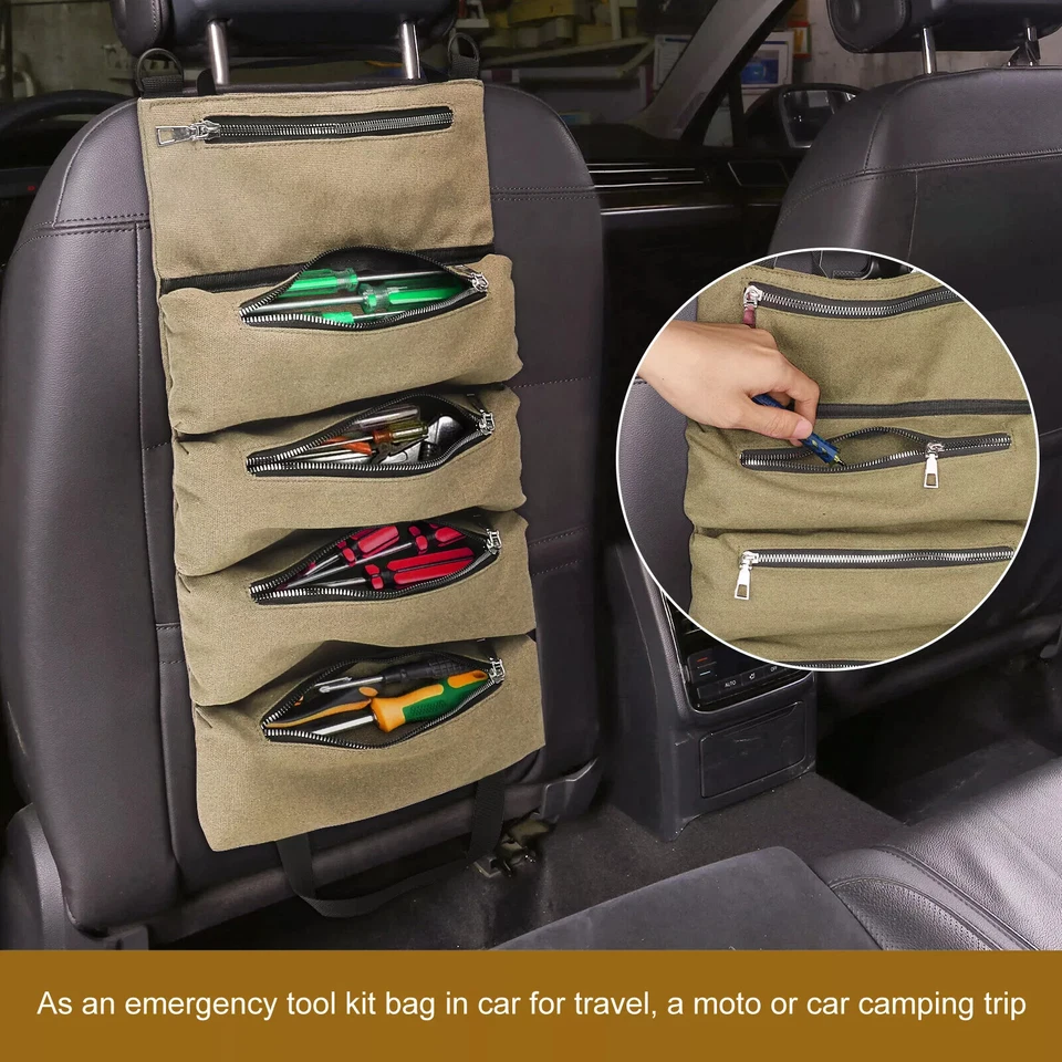 Herramienta enrollable impermeable multiusos bolsa enrollable bolsa llave bolsa colgante portador Foto 3 de 4