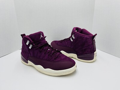 Air Jordan 12 Retro Bordeaux Size 10 Pre-Owned 130690-617 Purple White Jordan Air Jordan 12 Retro Bordeaux Metallic Silver Men main image 2
