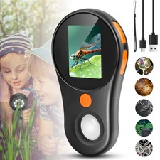 500 X Lupe Mikroskop Taschenmikroskop Taschenlupe Juwelierlupe Schmuck mit LED