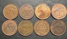 Australia Half 1/2 Penny Lot Kangaroo Variety 1936 World Foreign Coins