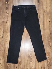 Vtg 90s Wrangler 13MWZWK Jeans Mens 36x34 BLK Cowboy Cut Made in Mexico Western