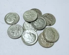 LOT OF  10 ROOSEVELT SILVER DIMES 90% SILVER ALL 1960's #6387