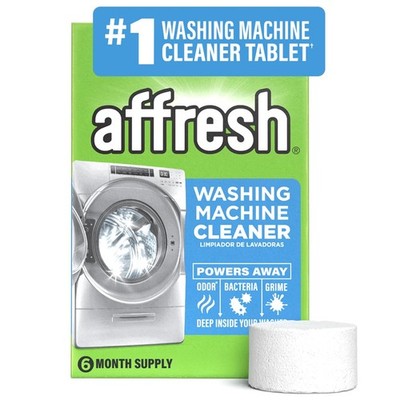 Affresh Washing Machine Cleaner, Helps Power Away 6 Count (Pack of 1), White
