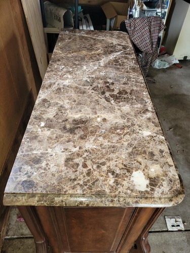 Henredon Old World Arabesque Collection Marble Top Dresser