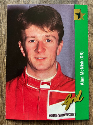 Alan McNish #165 McLaren - 1992 Grid Formula 1 F1 / F3000 Vintage Portrait Card