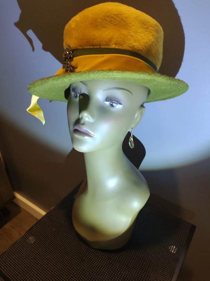 Sombrero de fieltro de piel vintage Sr. Norman Dorian para Marielle de Alemania Occidental Foto 3 de 4