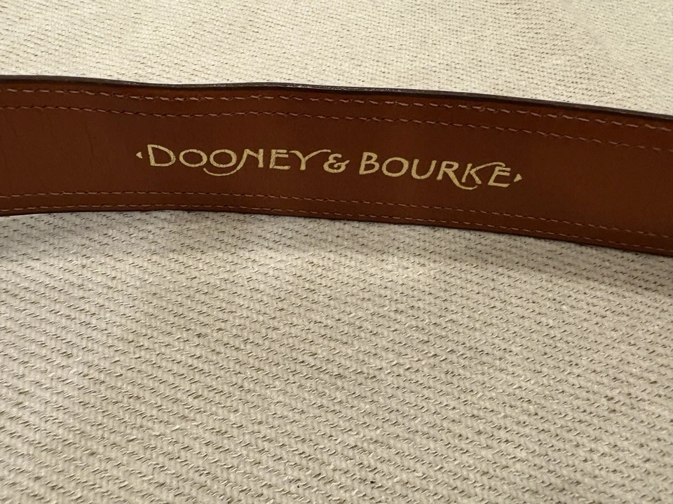 Cinturón De Colección Dooney Bourke Rojo Brillante/Tostado Cuero Talla L 34-36 Todo Clima EE. UU. 90009 Foto 2 de 4