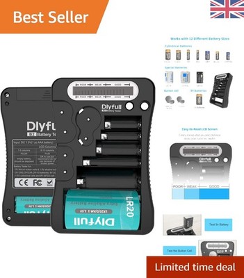 Universal Batterietester mit LCD Display für AA, AAA, C, D, 9V & Knopfzellen