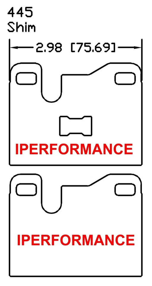 Juego de pastillas de freno de titanio para Porsche 944 S 1987-1988; trasero Foto 3 de 4