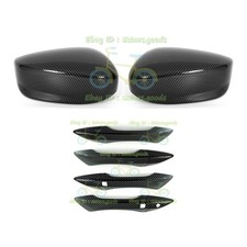 For 2013-2022 Acura Ilx Sedan Carbon Fiber Side Mirror Door Handle Cover Trim