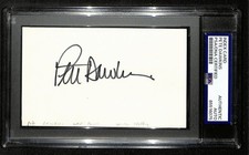 Pete Dawkins Signed/Autographed 3x5 Index Card Army 1958 Heisman PSA/DNA 196978