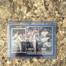 Topps 2025 Series One AL Leaders Wins Fried Crochet Rodon Serial #130/150