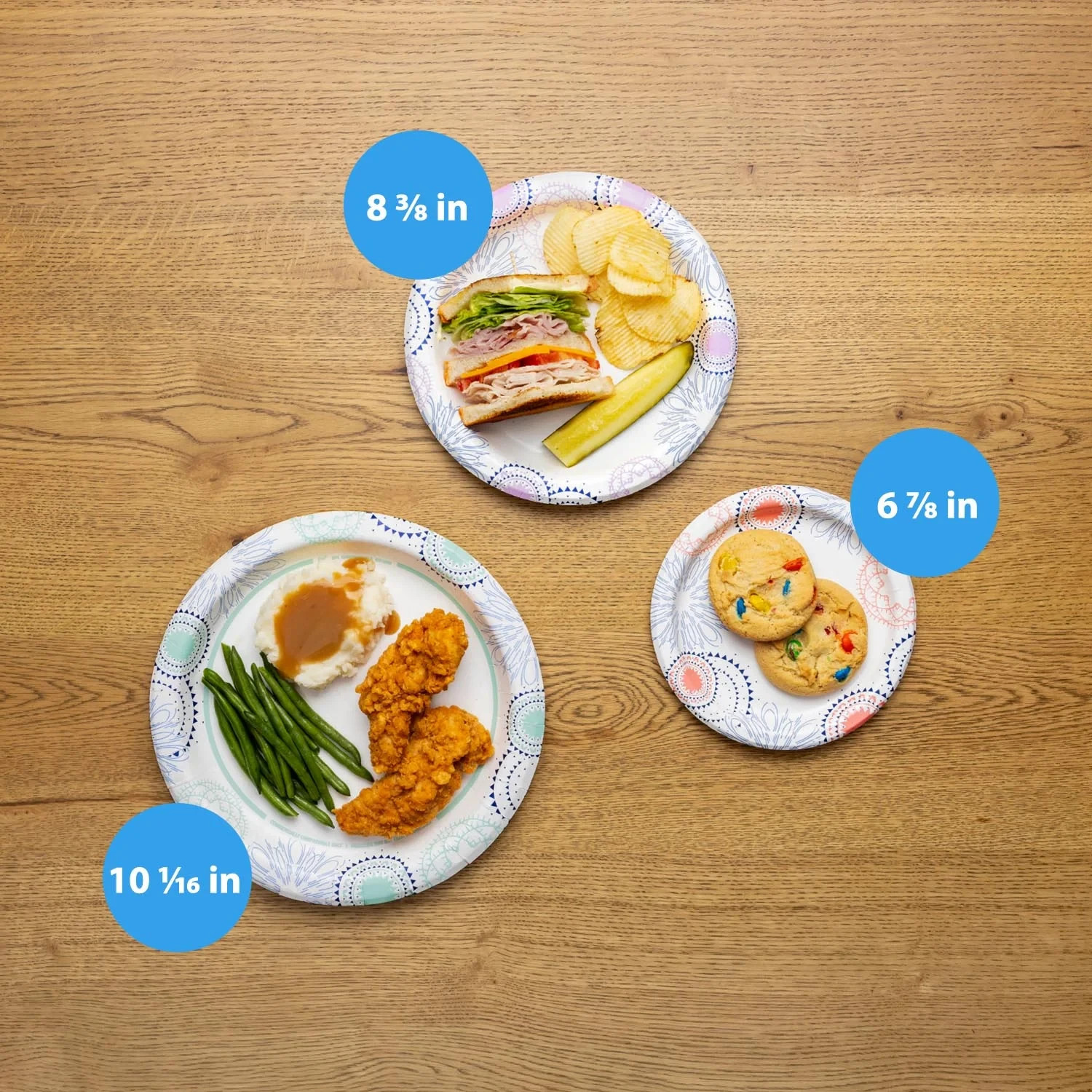 "Great Value Disposable Paper Plates, 8.5"", 300 Count "