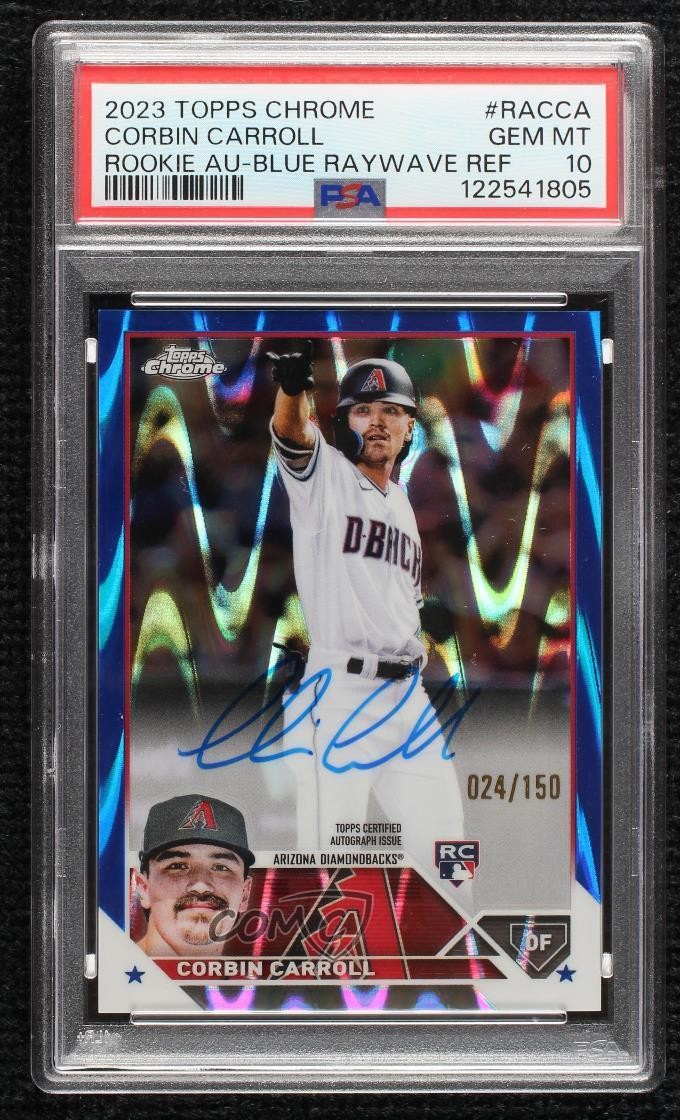 5 Corbin Carroll Prospect and Rookie Card Picks and Most Watched