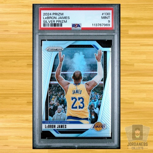 LeBron James 2024 Panini Prizm Silver Prizm #130 PSA 9 MINT Los Angeles Lakers