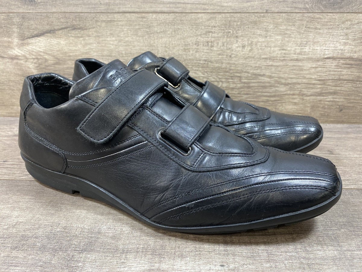 Hugo Boss Sneakers Italy Made Double Straps Black Shoes Mens  display picture 3