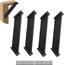 4 Pezzi Staffa di Supporto Angolare 45 Gradi, Kit Pergola Connettori Resistenti