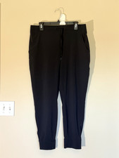 Eddie Bauer Black Departure Stretch Mid-Rise Joggers Active Pants Womens Large