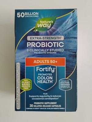 Nature's Way Fortify Daily Probiotic for Adults 50+, 30 Capsules, Exp 08/26