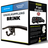 Abnehmbare AnhäNgerkupplung FüR Fiat Doblo 11.2009-12.2023 II Typ 263 Brink NEU