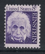 Scott 1285a, Tagged- Albert Einstein, Prominent Americans- MNH 8c 1966- mint