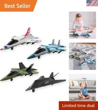 Exciting 4-Pack US Air Force Diecast Toy Fighter Jets - Perfect Gift for Kids