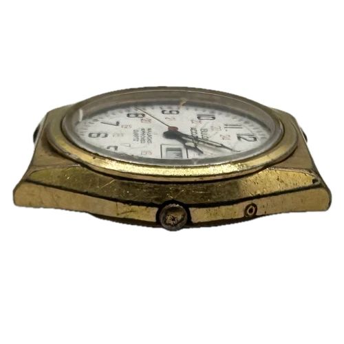Vintage 1990 Accutron Railroad Approved Men's Quartz Wristwatch Swiss Gold Tone - Picture 2 of 5
