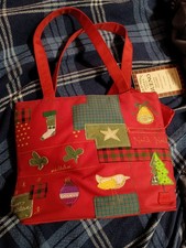 Vtg Christmas Purse