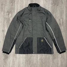 RefrigiWear Jacket Men's Large Gray ChillShield Visibility Industrial Workwear