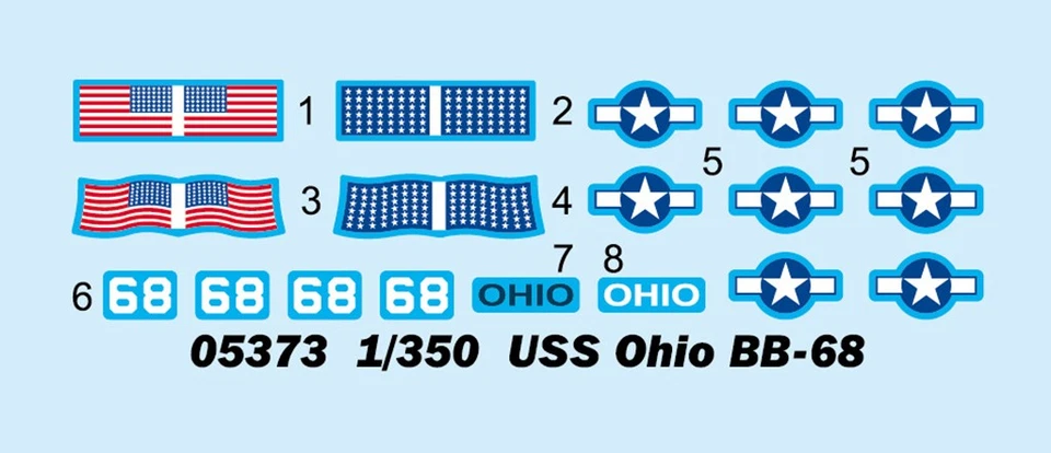 Trumpeter 05373 USS OHIO BB-68 1:350 Model Kit - Image 3 of 4