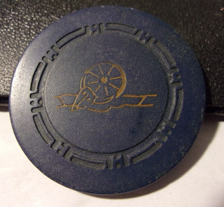 HARVEY'S WAGON WHEEL CASINO (1950's) ROULETTE gaming poker chip Lake Tahoe NV