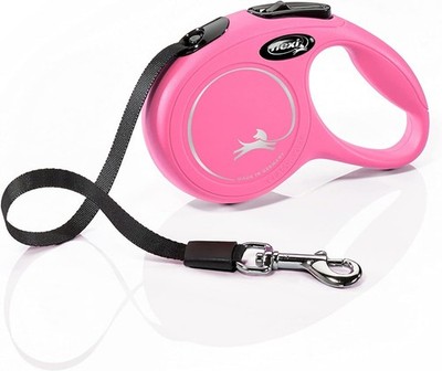 FLEXI Neon Classic  -  Größe XS - Länge 3m - Tape Gurt - für Hunde bis 12 kg