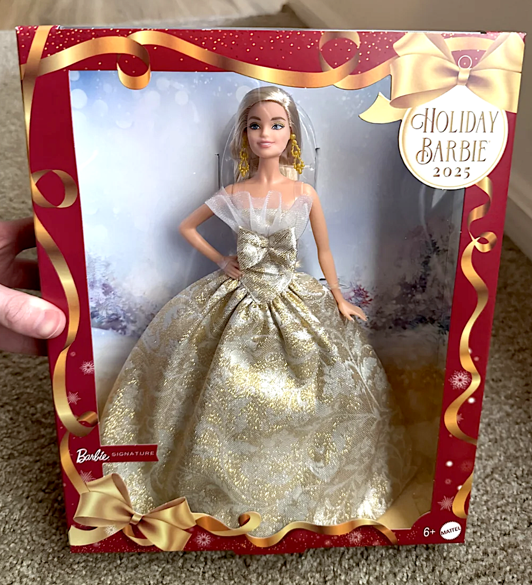 Barbie Signature 2025 Barbie Holiday Doll BLONDE Hair Mattel FAST