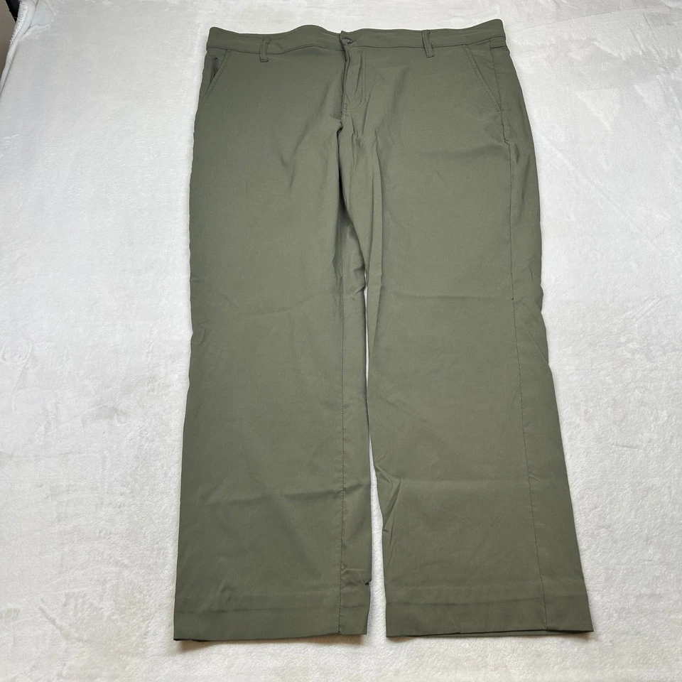 Weatherproof Vintage Performance Pants Mens 42x29 Olive Green Casual Comfort - Image 2 of 4