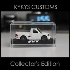 KYKYS Collector's Edition  - Hot Wheels 99 Ford F-150 SVT Lightning in White v2