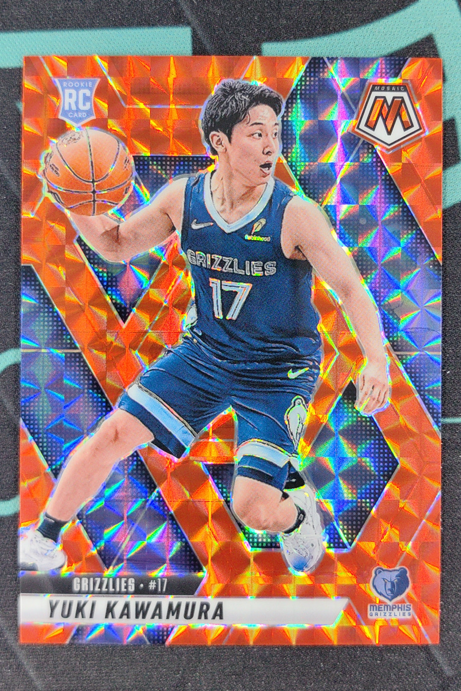2024-25 Panini Mosaic Yuki Kawamura Orange Prizm RC Rookie /249 #209