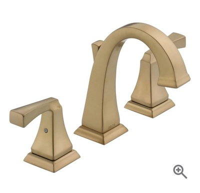 #ad Delta 3551 CZMPU DST Dryden Two Handle Bathroom Faucet Champagne Bronze $351.99