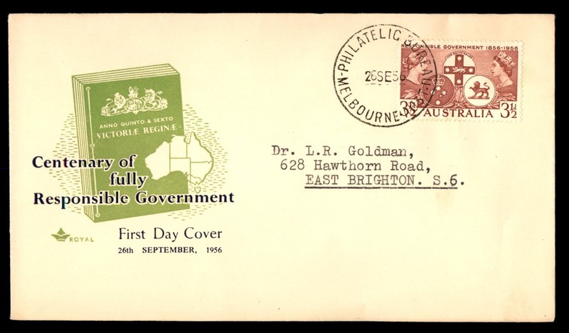 Mayfairstamps Australia FDC 1956 responsible government centennial First Day Cov