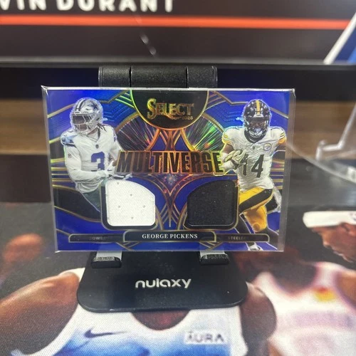 2025 Panini Select George Pickens Multiverse Patch Blue Prizm (MEM)