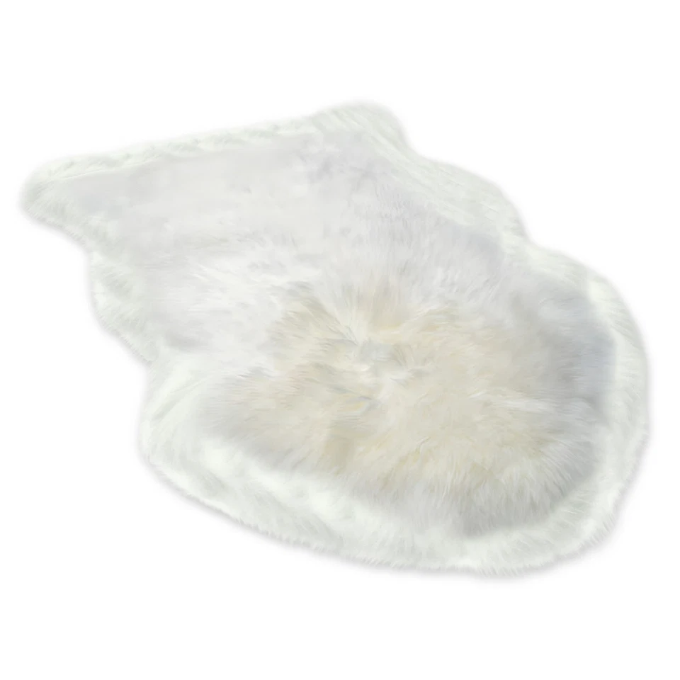 Lammfell Schaffell Echt Fell Deko Teppich Läufer Naturfell Leder Öko gegerbt - Bild 2 von 4